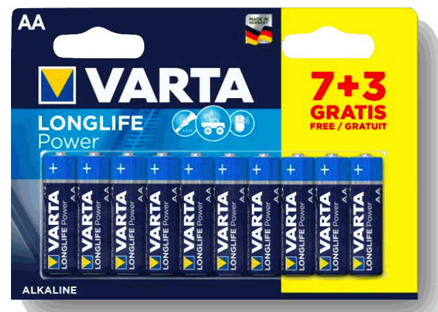 Piles VARTA 7+3 gratuites 